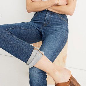 madewell high rise slim boyjean